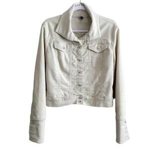 Foxy Jeans - Cream Cord Crop Jacket - M China